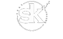 A stylized logo featuring the letters "s" and "k" intertwined, enclosed in a circular outline. The design is minimalist and bold.