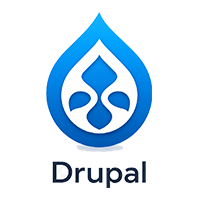 Logo of Drupal as an icon.